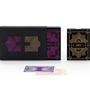 SLOWPLAY专业德州扑克塑料牌紫金款两幅装防水耐磨纸张般细腻触感