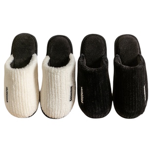 棉拖鞋家居室内秋冬季女居家用毛毛绒防滑厚底保暖月子情侣男冬天