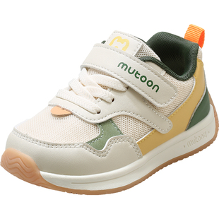 牧童儿童机能鞋男童2025秋冬新款网面小童运动软底学步鞋女宝宝鞋