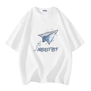 NASA STUSY美式高街2026新款夏装男款上衣服情侣潮牌男士短袖T恤