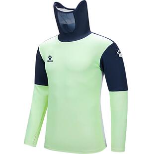 KELME卡尔美足球训练服长袖跑步运动面罩卫衣男新款套头衫上衣