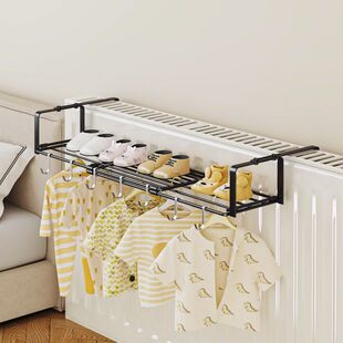 暖气片晾衣架暖气片上方置物架晾衣神器浴室卫生间毛巾架暖气挂架