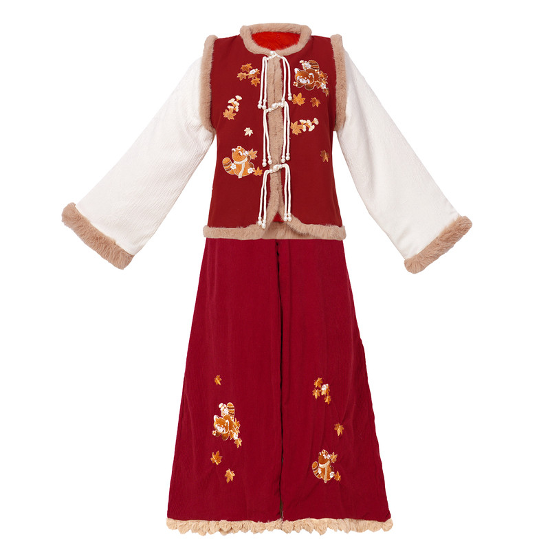 凝紫萱秋狸记汉元素套装秋冬汉服