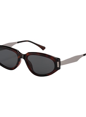 目辰玳瑁猫眼窄框防紫外太阳镜