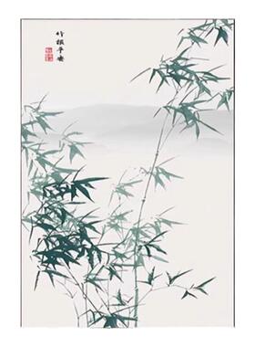 竖版玄关装饰画新中式