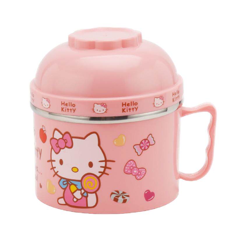 304不锈钢泡面碗带盖大号 加厚学生保温饭盒便当盒双层隔热带手柄