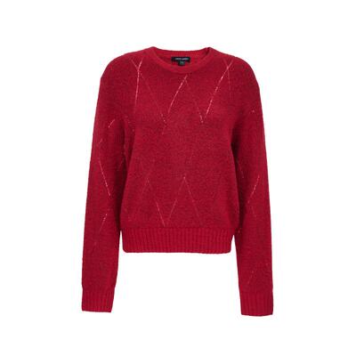 绫致Vero Moda毛衣2026春季新款含绵羊毛亮片圆领针织上衣优雅