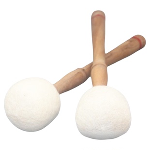 尼泊尔手工颂钵锤佛音碗敲棒羊毛毡锤音钵棒颂钵音疗钵配件槌摆件