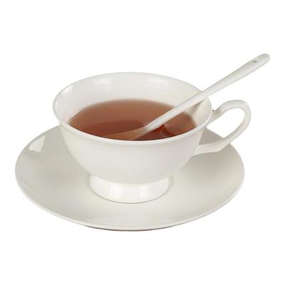 骨瓷纯白咖啡杯碟办公定制logo