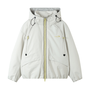 江南先生NewJNXS户外防风耐磨撞色防水拉链羽绒服冬保暖冲锋夹克