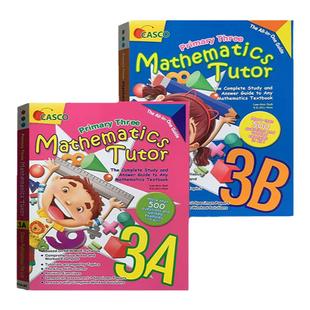 Casco Primary Maths Tutor正版新加坡数学 小学教辅 数学家庭教师系列 小学三年级2本英文原版 Mathematics Tutor