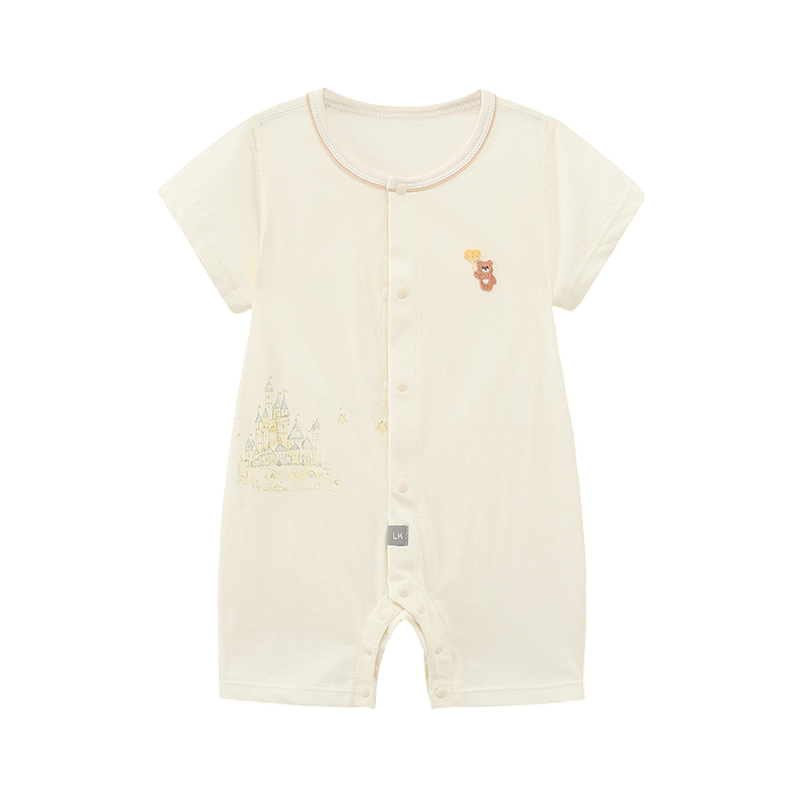 LK儿童短袖连体衣夏季薄款空调服
