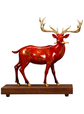 纯铜工艺品摆件办公室长寿送礼