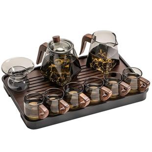 2025新款玻璃茶具套装家用客厅泡茶壶茶盘办公室会客喝茶防烫茶杯