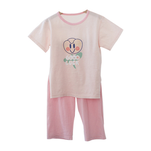 呼西贝儿童纯棉男女家居服短袖套装