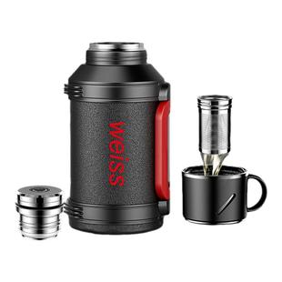 WEISS唯水新款316钢保温壶全钢机械开关水壶户外便携车载焖茶壶