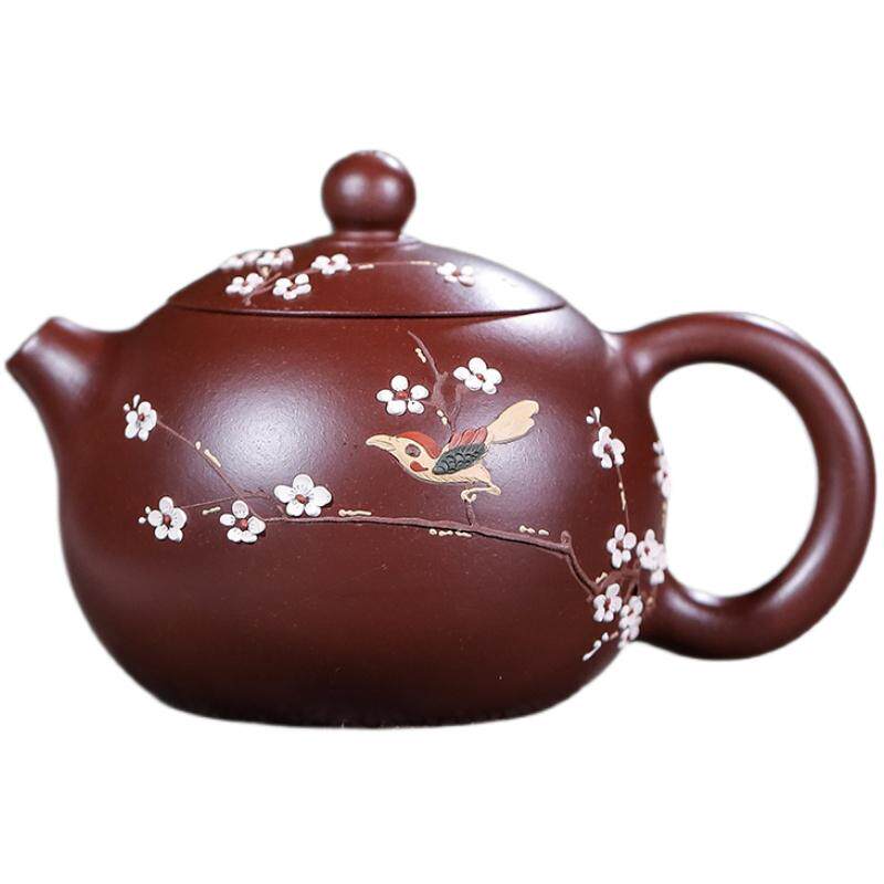 宜兴紫砂壶西施壶原矿手工大球孔