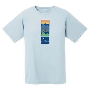 日本美山 montbell 2025夏女士情侣山脉户外速干吸汗防UV短袖T恤