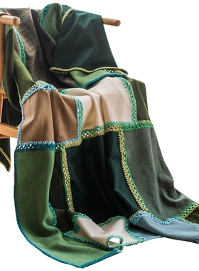 掬涵祖母毯手工艺棉麻毛毯