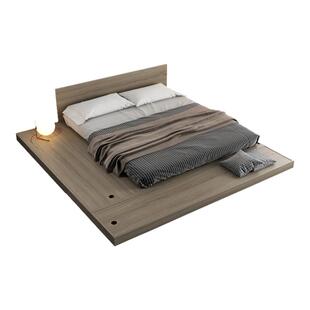 日式榻榻米床ins矮床侘寂风床小户型落地床架北欧复式二楼地台床