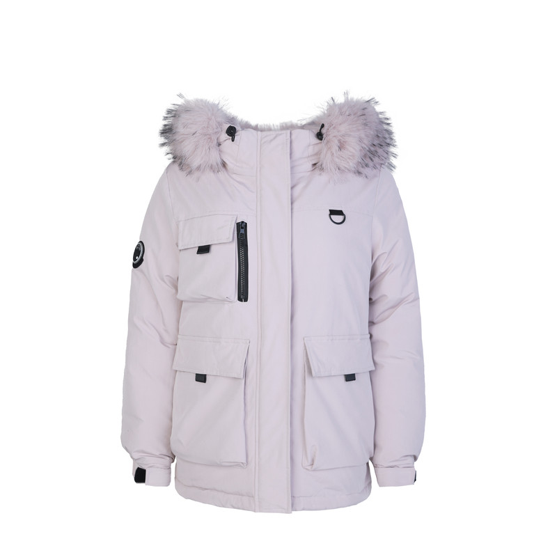 派克风韩系大毛领加厚女工装棉服