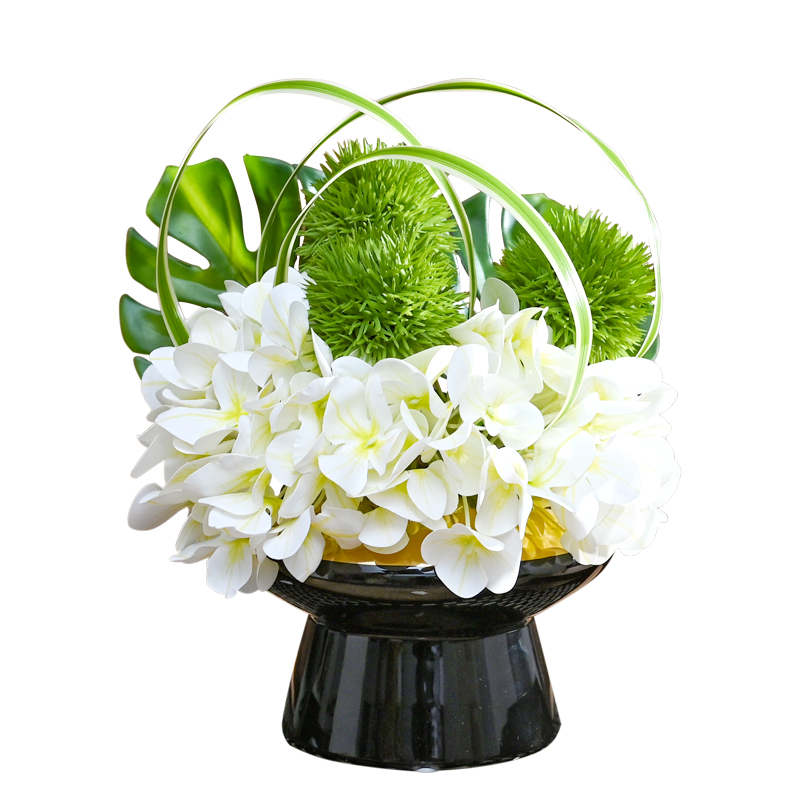 样板房现代仿真花高端客厅餐桌摆花酒店插花摆件轻奢花艺软装饰品