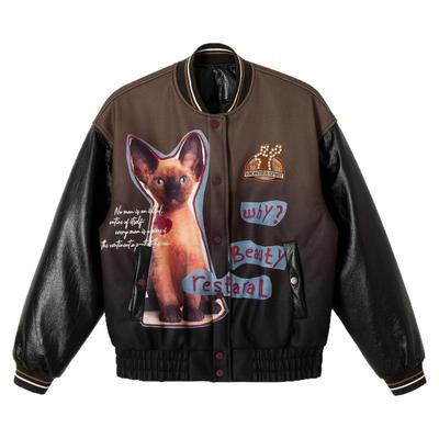 沉默时刻冬季棒球加厚棉服情侣