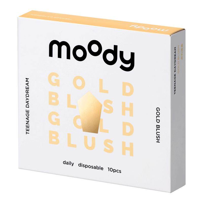 Moody美瞳Disco日抛HUSH彩色隐形眼镜大小直径10P瞬息
