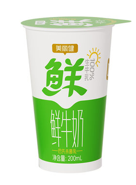 【百年乳企】美丽健纸杯巴氏鲜奶