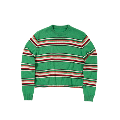 羊毛混纺短款小版型毛线针织衫