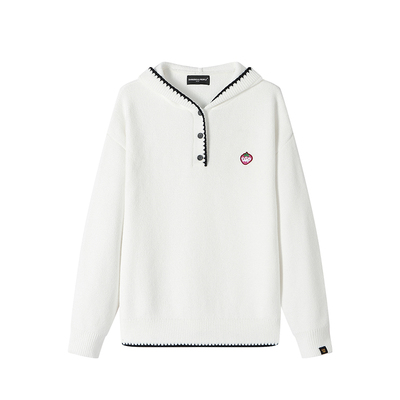 薛之谦dsp宽松软糯连帽针织衫