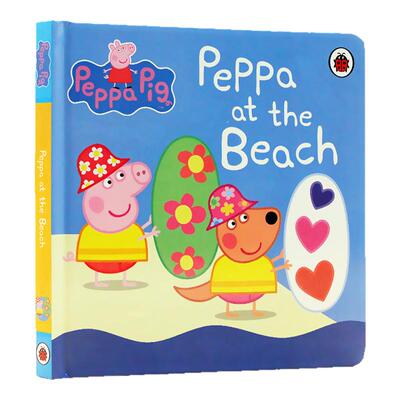 进口英文原版正版 Peppa Pig粉红猪小妹 Peppa at the Beach小猪佩奇在海滩 出版社 Ladybird 儿童启蒙图画书 纸板书 儿童读物