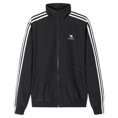 骆驼立领风衣外套男女款