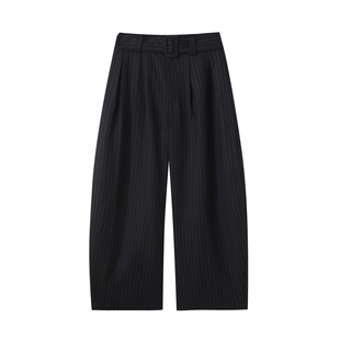 COM25AW【穿越雾都条纹弯刀版型】英伦诗篇半松紧垂感条纹西裤