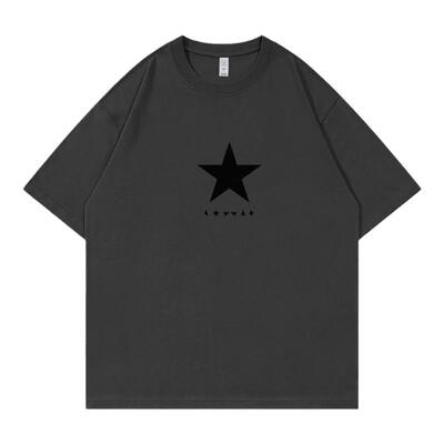 DavidBowie落肩宽松短袖T恤摇滚
