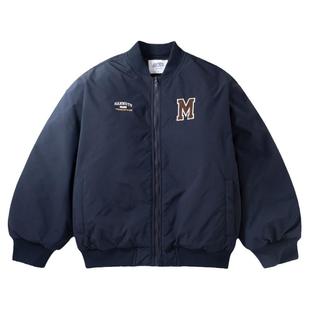 苏打汽水工作室秋冬时尚刺绣棒球领棉服青春男女同款加厚保暖棉衣