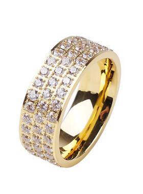 高级感锆石戒指男士自律指环对戒