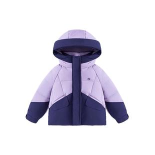 半度闲女童连帽外套棉服冬装中大童洋气新款儿童冬季加厚保暖棉衣