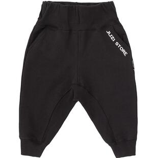 JUZI STORE童装毛圈基本款下装九分长裤中性男童女童1930432