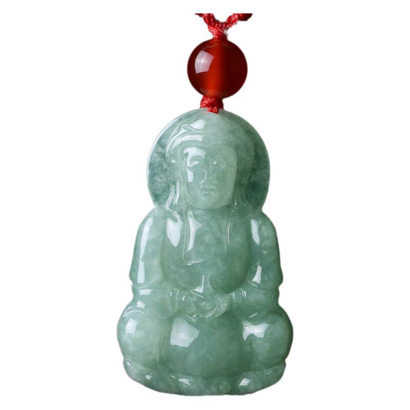 天然翡翠玉石观音吊坠小号儿童款