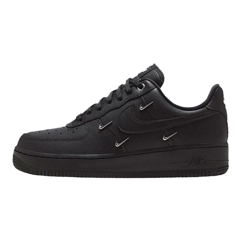 Nike耐克女AF1空军一号四钩黑武士透气低帮运动休闲鞋 HQ1180-001