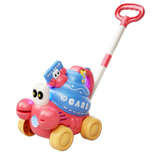 新款儿童手推车自动泡泡机户外电动吹泡泡车玩具螃蟹自动防漏水