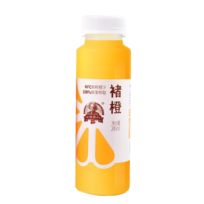 褚橙nfc果汁鲜榨橙汁实建葡萄汁蜜桃果蔬汁245ml瓶装饮料鲜橙汁