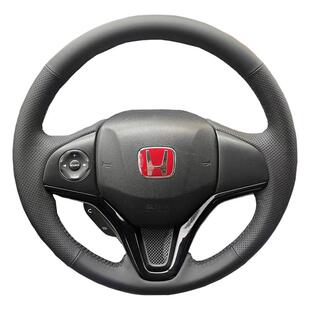 适用于本田XRV缤智方向盘套真皮锋范竞哥瑞飞度把套手缝专用全包