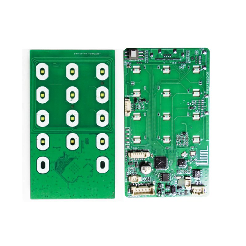 室内半自动一握开门锁密码PCBA指纹锁涂鸦电路板定制刷卡智能方案