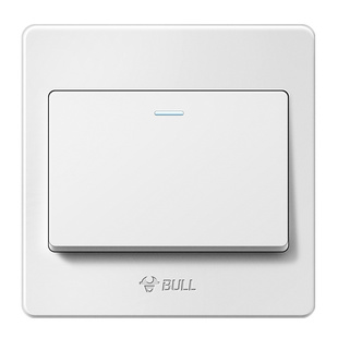 公牛开关面板电灯开关按钮单开单控控制电源家用单联16a开关一开