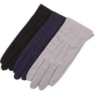 WARMEN夏男士防晒手套薄款透气防滑户外骑行驾驶开车手套全指触屏