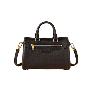 Cuisee/崔氏新款包包女mini波士顿手提小包鹿皮通勤真皮斜挎包包