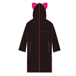 茉莉斗篷猫耳速干长袖潜水斗篷女款游泳冬训浴袍防寒防风保暖浴巾