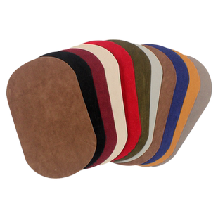 背胶可烫熨植绒布贴补丁贴 衣服手肘裤子膝盖装饰修补大小破洞贴